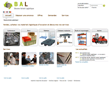 Tablet Screenshot of bourseachatlogistique.fr